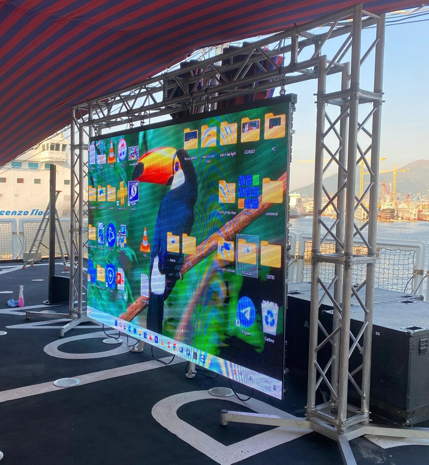 LedWall, video e TV Monitor